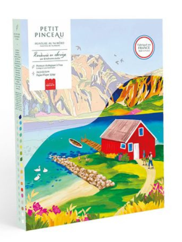 Coffret peinture au numéro Norvège par La petite épicerie