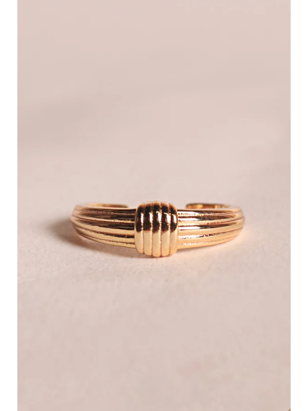 bague eda plaqué or