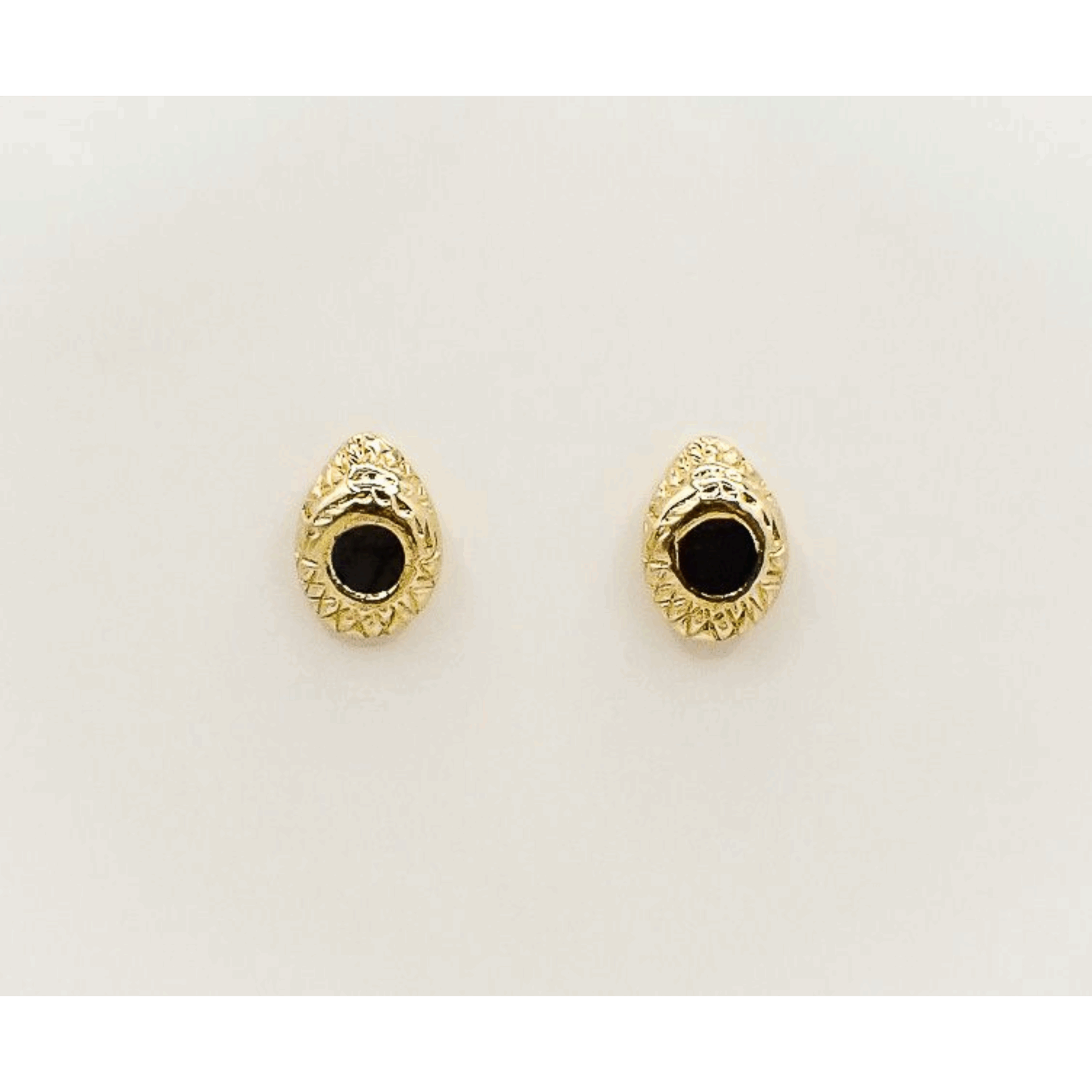 boucles d'oreilles drago noir boucles d’oreilles dorées laque noire