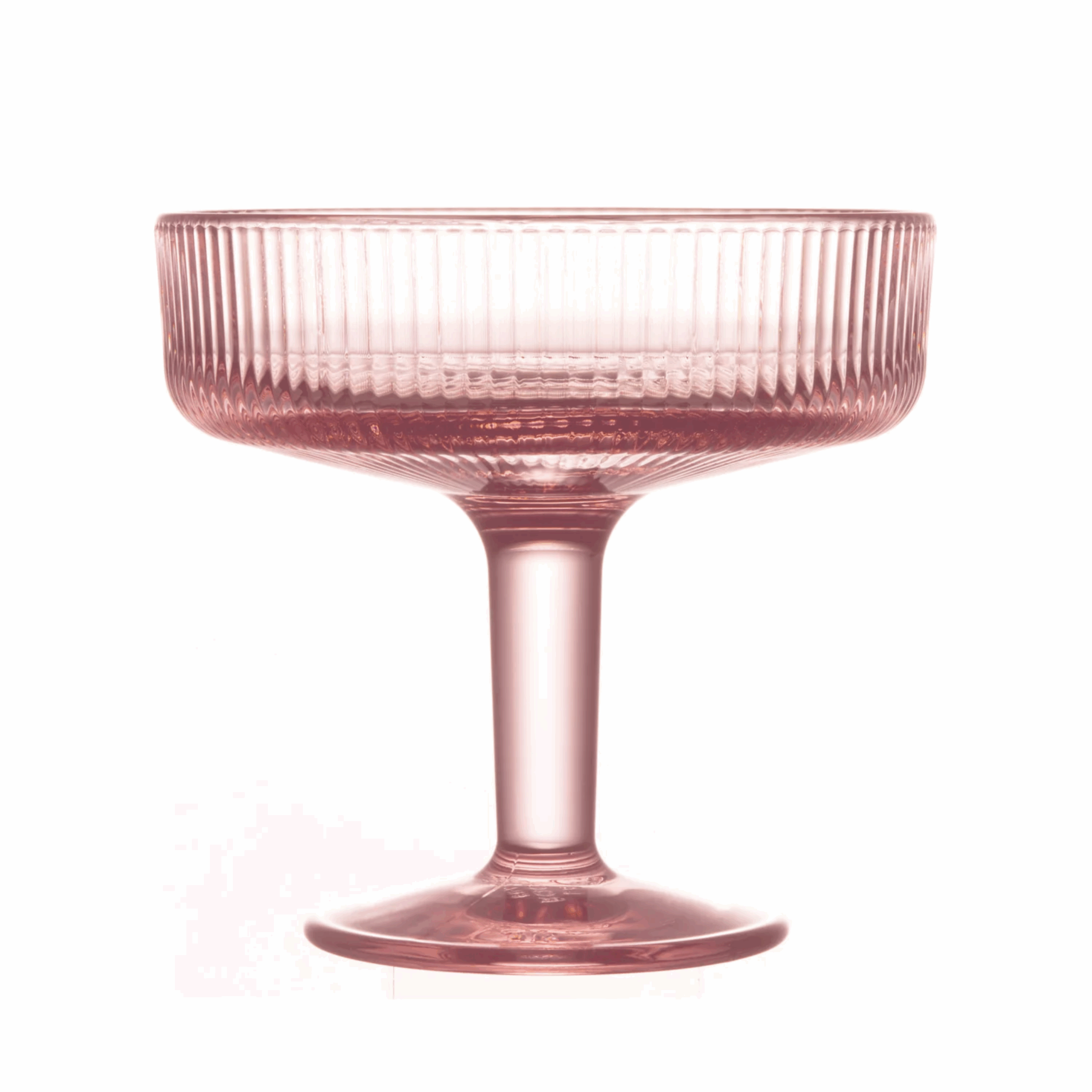 Lot de 6 coupes à dessert Alice rose