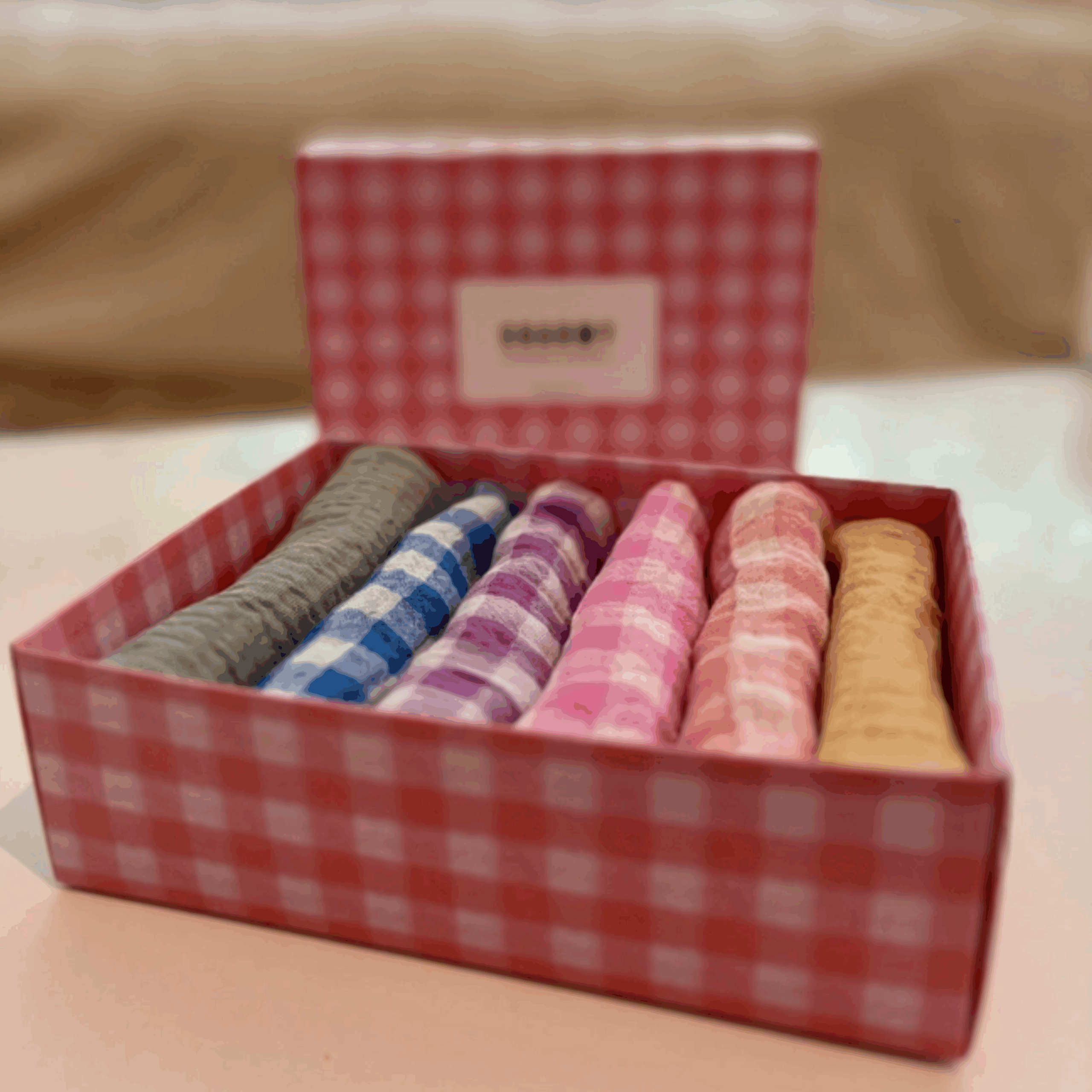 coffret de 6 serviettes de table "Petite" en gaze de coton 100% Oekotex, fabriqué avec soin en France