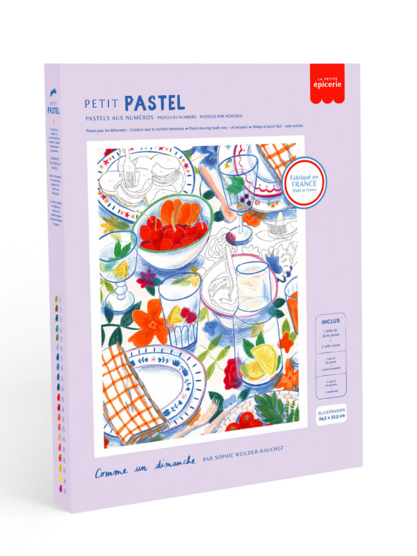 Un coffret de pastels numérotés pour créer en douceur