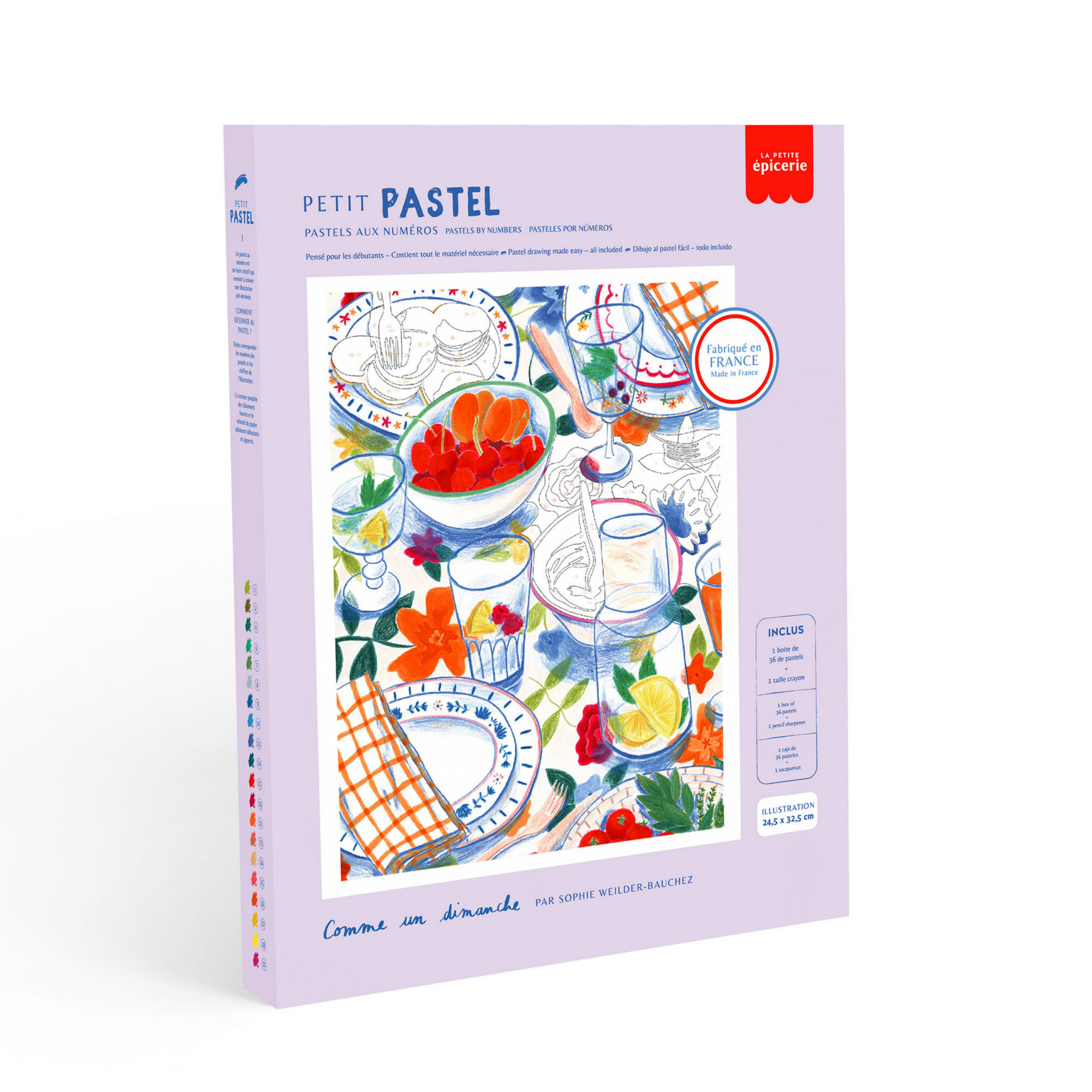 Un coffret de pastels numérotés pour créer en douceur