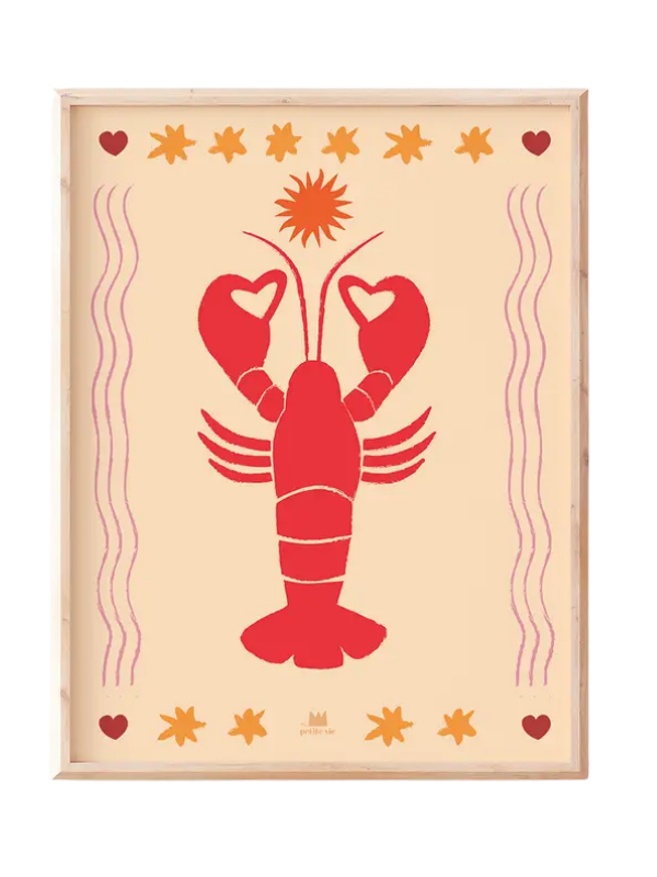 affiche homard déco