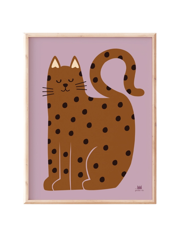 affiche illustration chat