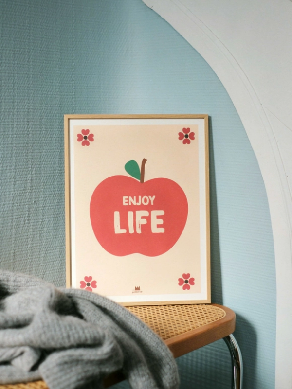 affiche illustration pomme