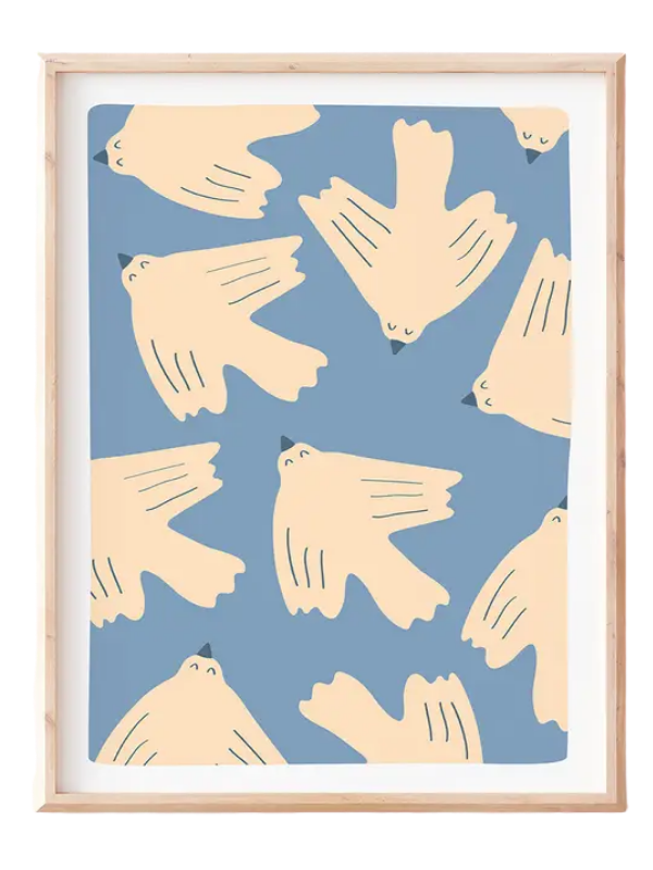 affiche poétique oiseau