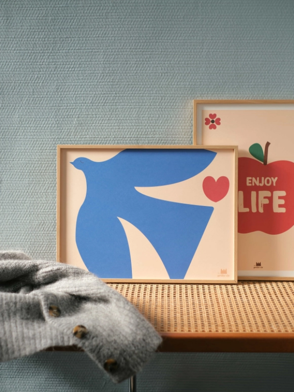 affiche oiseux design